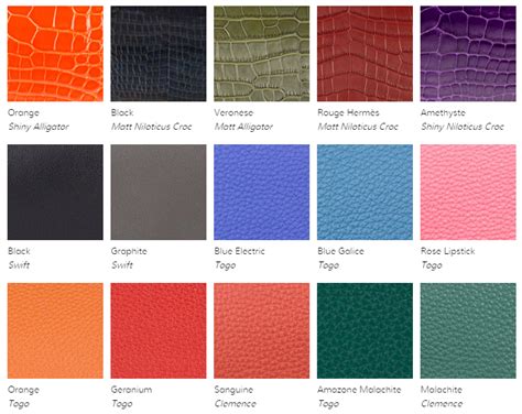 hermes swift leather review|Hermes leather color chart.